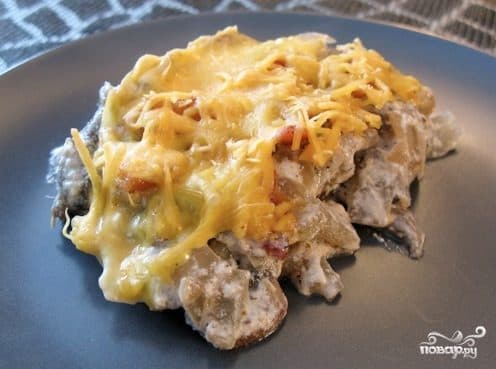 Жульен з грыбамі