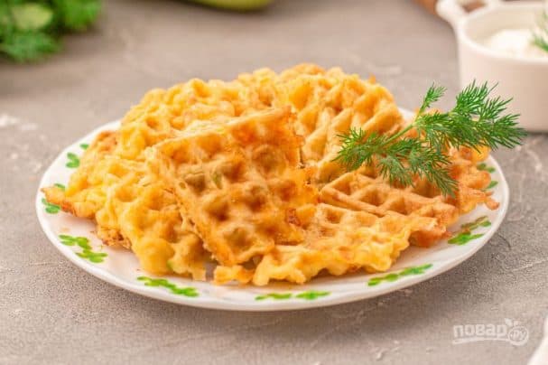 Кета-вафлі з кабачкоў