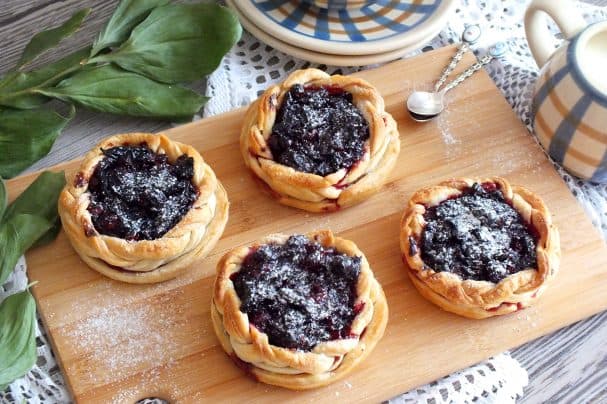 Cranberry and Prune Tartlets