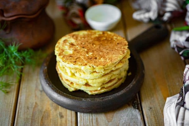 Кукурузныя ляпёшкі з тварагом