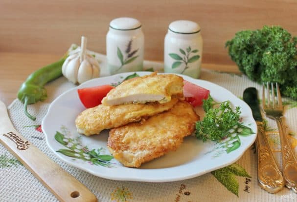Chicken fillet in a protein batter