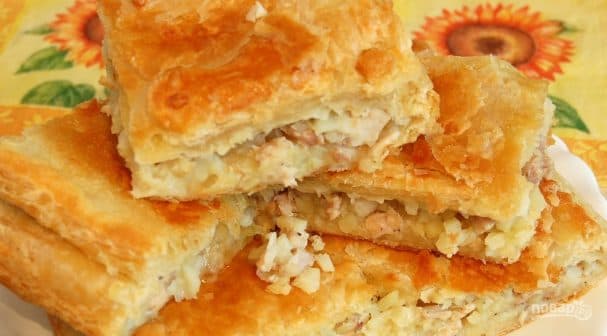 Курник із шарового тіста