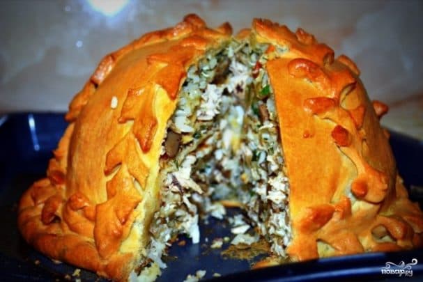 Курник із рисом та куркою