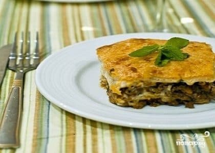 Лазаня з тэсту для бешбармака