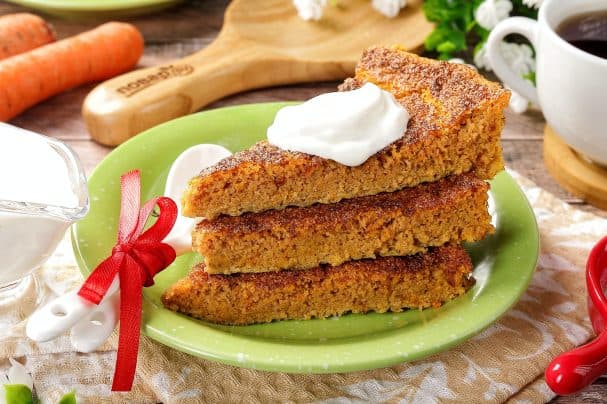 Lithuanian carrot casserole