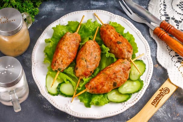 Люля-кебаб з бараніны і курыцы