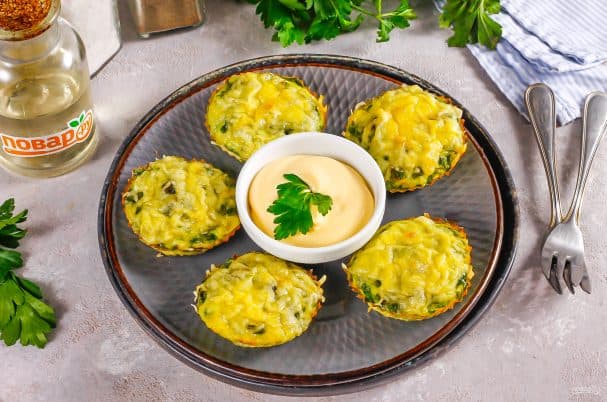 Маффіны з кабачкоў без мукі