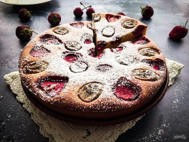 Cottage Cheese Cake with Fruit