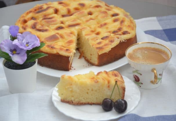 Cottage Cheese Cake with Pastry Cream