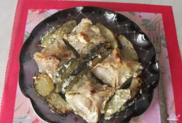 Dumplings with zucchini
