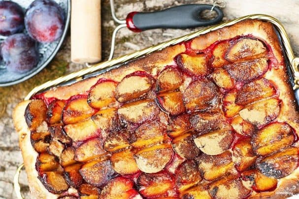 Адкрыты слівавы пірог 🌸