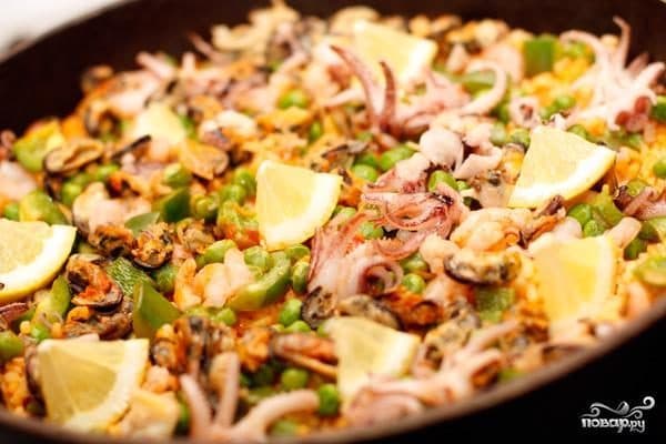 Паелья з морепродуктами
