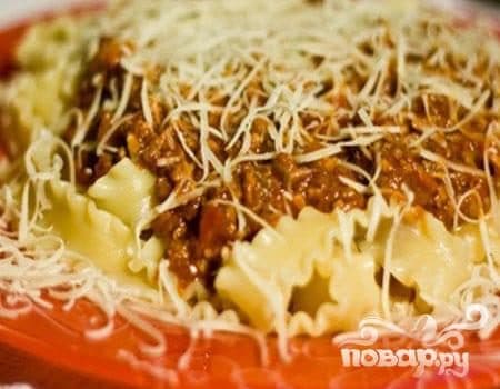 Pasta with Bolognese sauce