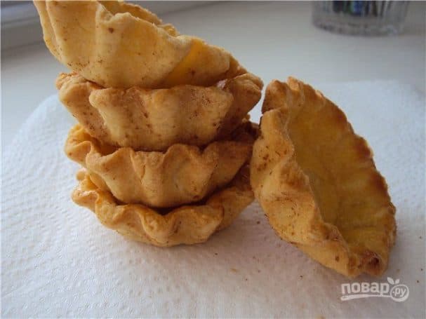 Shortcrust pastry baskets