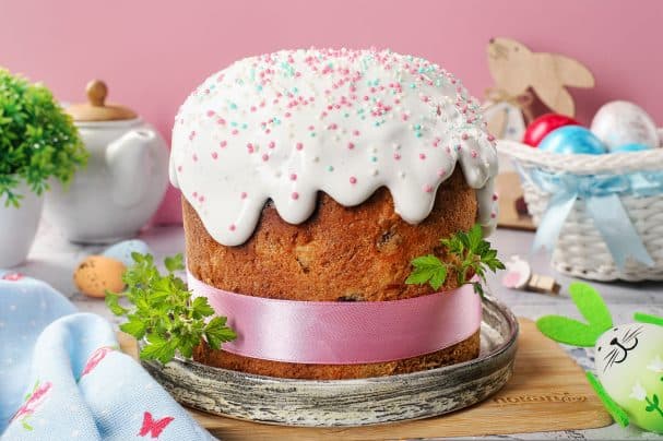 Глазур для куліча з бялкоў