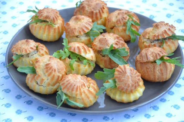 Profiteroles with julienne