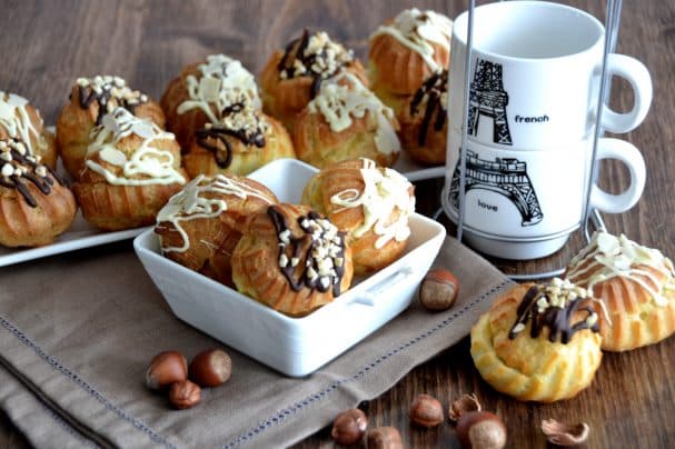 Profiteroles with buttercream