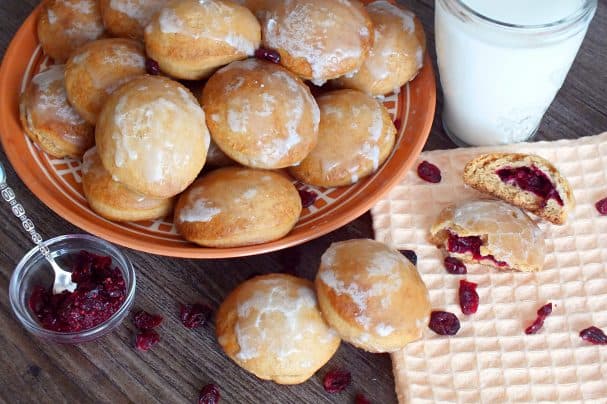 Cranberry gingerbread cookies