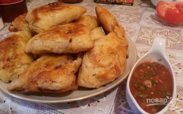 Authentic Uzbek samsa