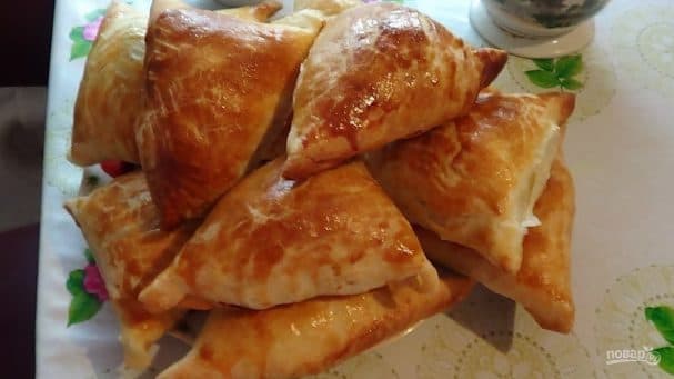 Layered potato samosa