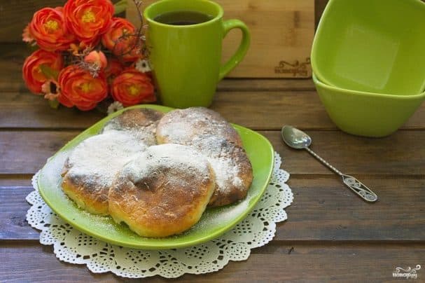 Baked cottage cheese pancakes (cheese pancakes)