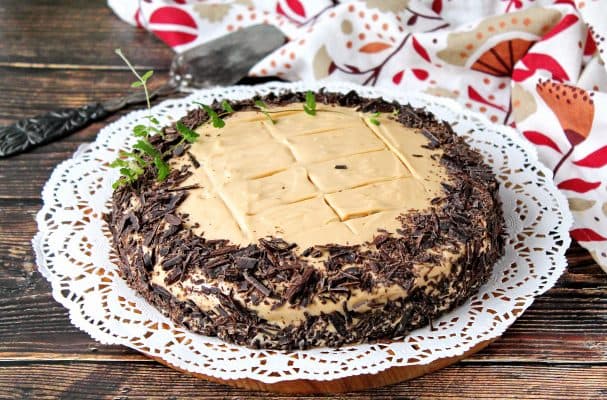 Cake with boiled condensed milk