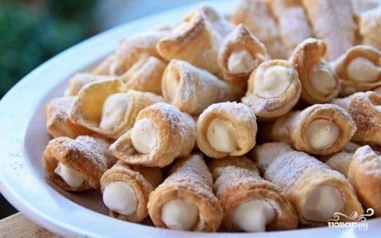 Трубочки з кремом