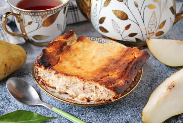 Baked cottage cheese casserole with protein