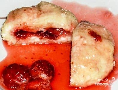 Cheese pancakes steamed