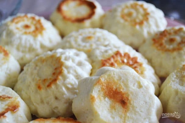 Cheese pancakes (classic recipe) in the oven