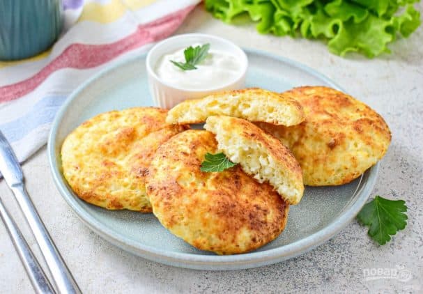 Твараожныя ляпёшкі ў духоўцы