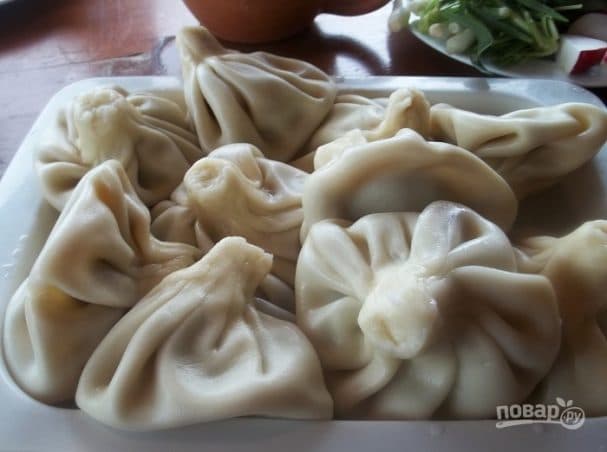 Delicious khinkali
