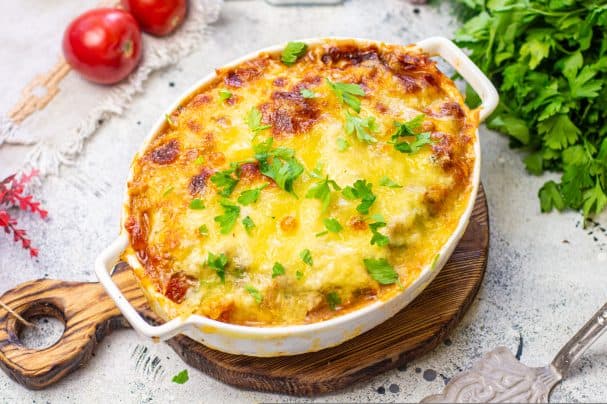 Greek-style eggplant casserole