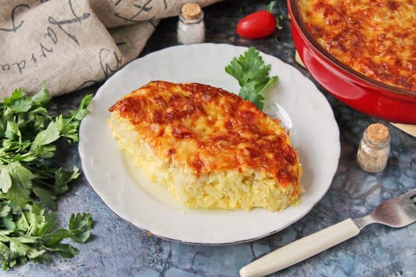 Young cabbage casserole