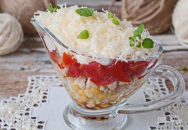 Chicken layer salad