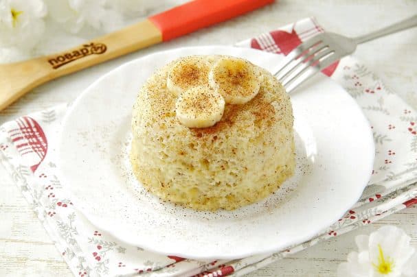 Banana pudding in the microwave