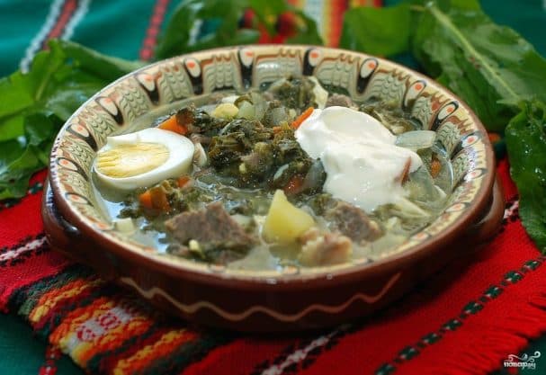 Samara white borscht