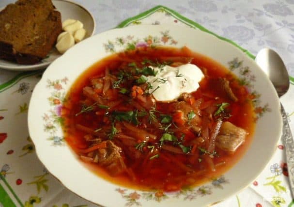 Борщ із конини