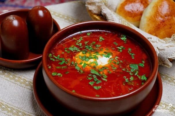Chernihiv-style borscht