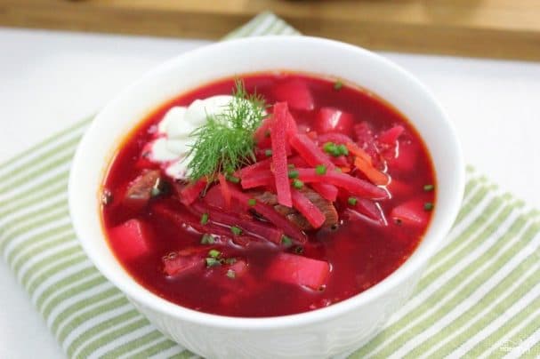 Борщ с говядиной