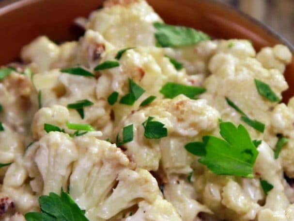 Cauliflower in cream