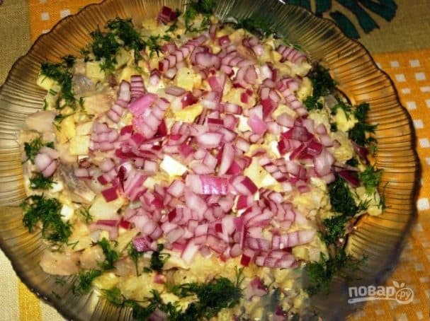 Данскі салат зь сельдзю