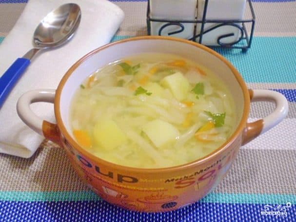 Diet Cabbage Soup with Fresh Cabbage