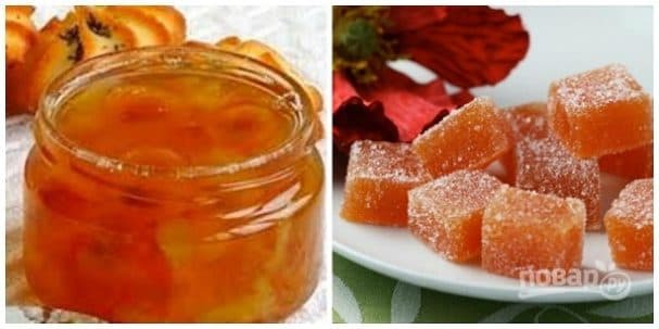 Homemade jelly with gelatin from jam