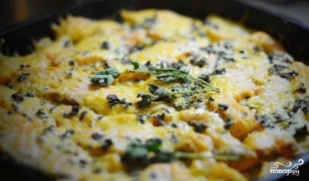 Форель, запеченная с картофелем