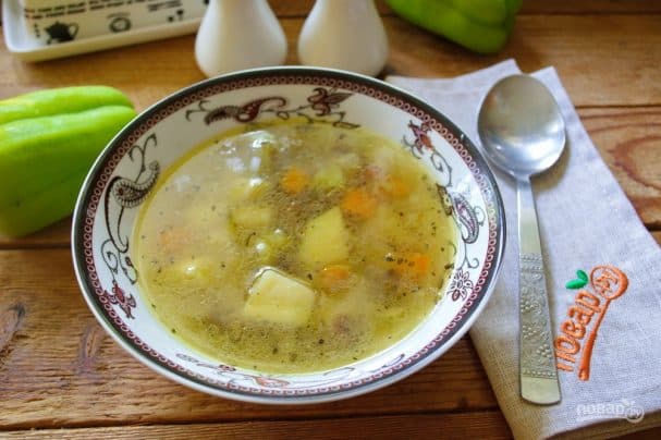 Грибний суп з лисичками