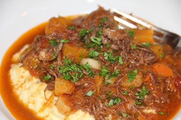 Goulash in a steamer