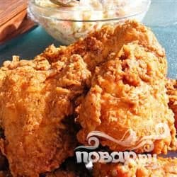 Жареная курица в тройном кляре