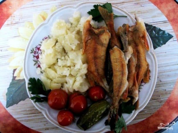 Fried perch