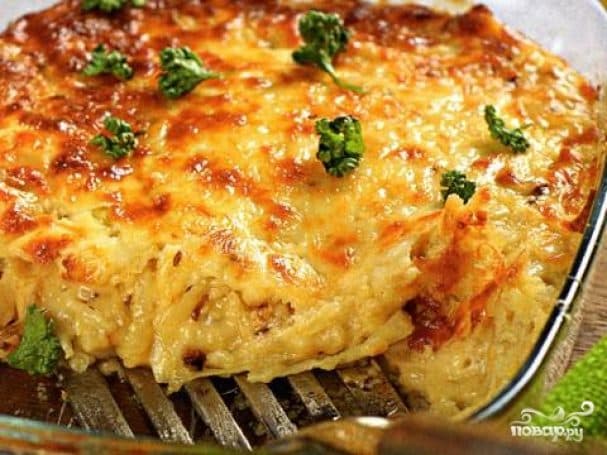 Капустная запяканка з фаршам